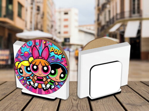 Porta Guardanapo Centro de Mesa Meninas Super Poderosas