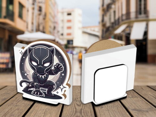 Porta Guardanapo Centro de Mesa Pantera Negra