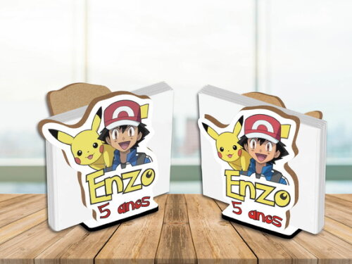 Porta Guardanapo Centro de Mesa Pokemon Personalizado