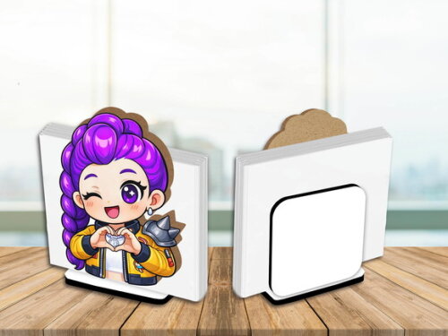 Porta Guardanapo Centro de Mesa Rumi Guerreiras K Pop