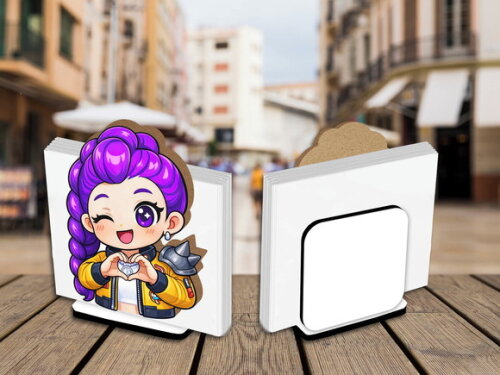 Porta Guardanapo Centro de Mesa Rumi Guerreiras K Pop