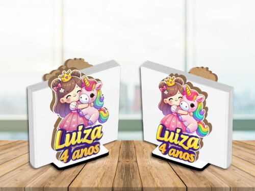 Porta Guardanapo Centro de Mesa Unicórnio Personalizado