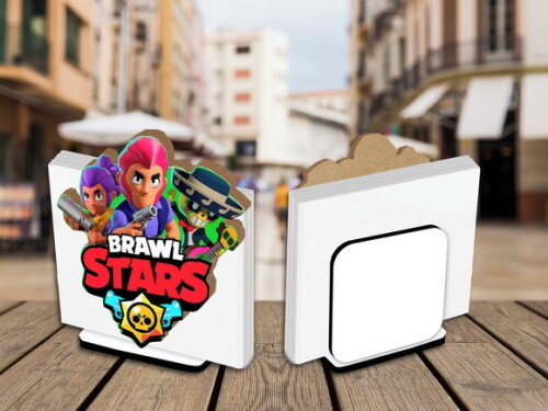 Porta Guardanapo Enfeite de Mesa Brawl Stars