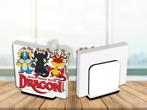 Porta Guardanapo Enfeite de Mesa Como Treinar Seu Dragão