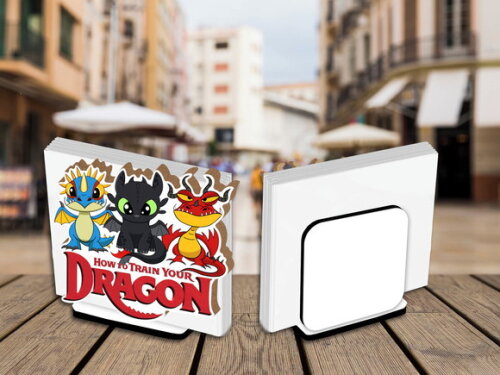 Porta Guardanapo Enfeite de Mesa Como Treinar Seu Dragão