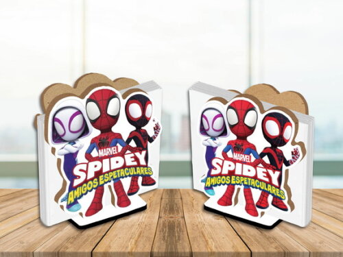 Porta Guardanapo Enfeite de Mesa Spidey e Seus Amigos