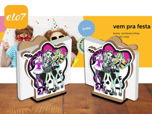Porta Guardanapo Monster High Kit 10 Unidades