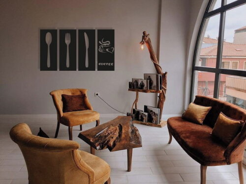 Quadro Escultura Parede Cofee