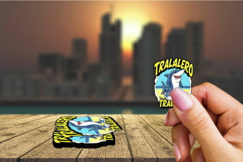 Tag Adesivo Tubarão Tralalero Tralala