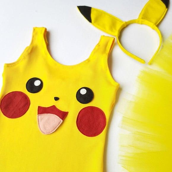 Collant + Tiara Pikachu