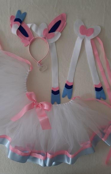 Fantasia Sylveon Barra Dupla Adulto