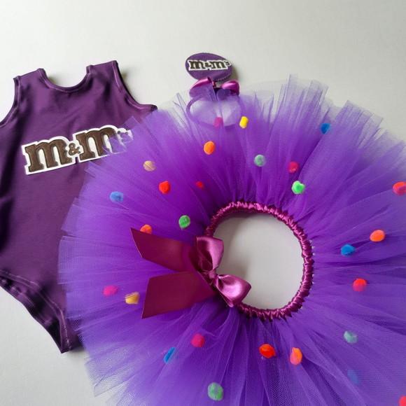 Fantasia Tutu M&ms Roxo