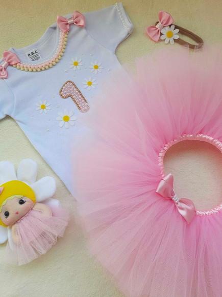 Fantasia Tutu Margaridas Luxo