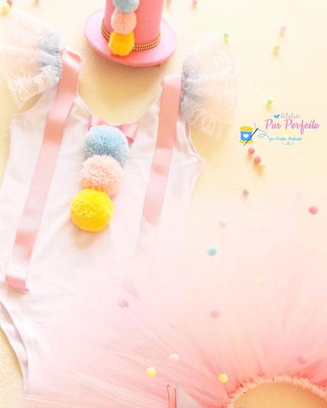 Fantasia Tutu Palhacinha Luxo