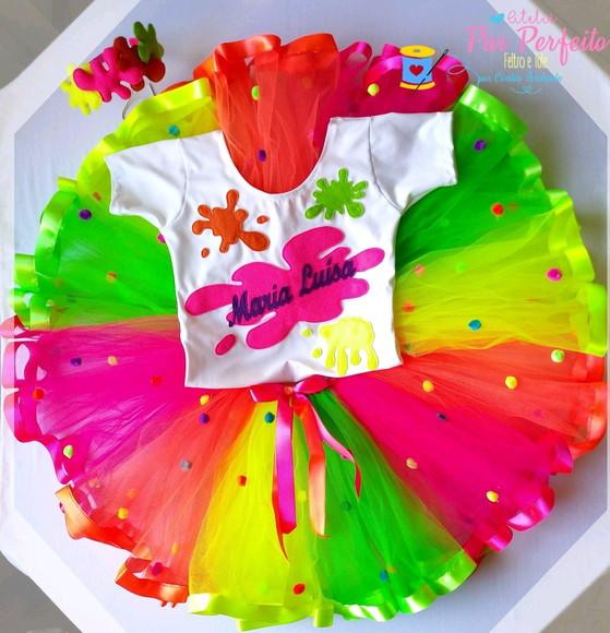 Fantasia tutu slime luxo