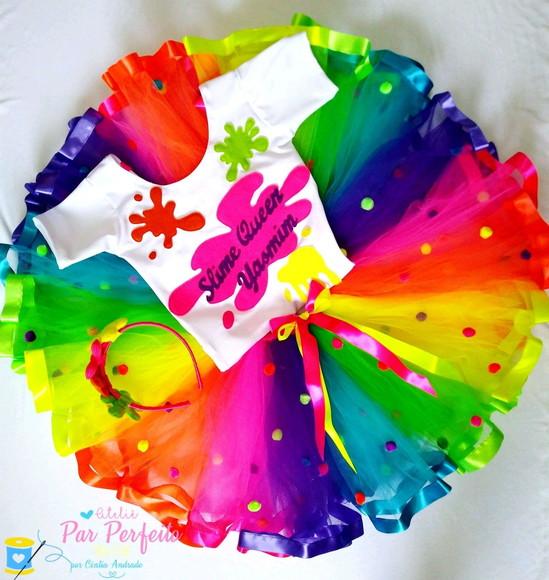 Fantasia tutu slime luxo