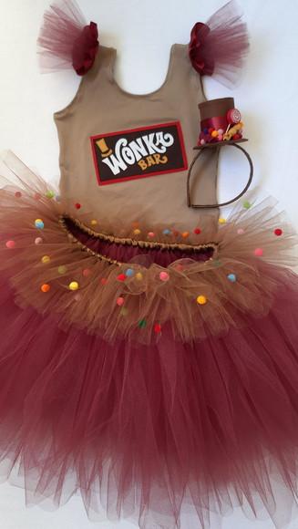 Fantasia Tutu Willy Wonka 10 a 14 Anos