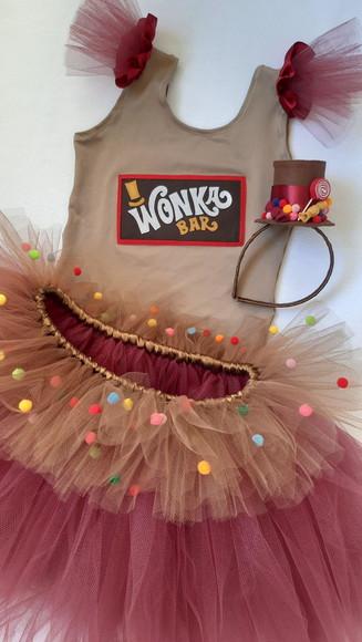 Fantasia Tutu Willy Wonka 10 a 14 Anos