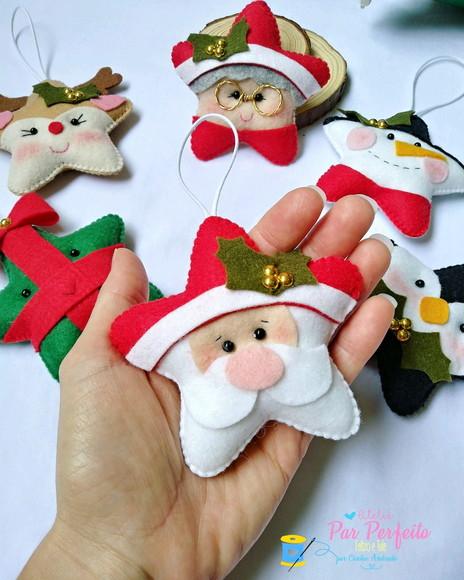 Kit Pingente Estrelinhas de Natal