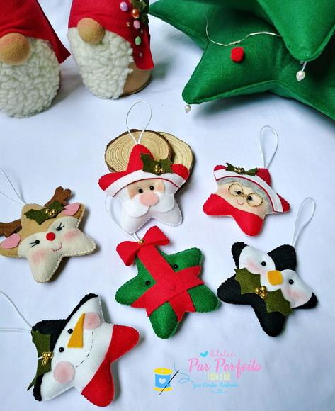 Kit Pingente Estrelinhas de Natal
