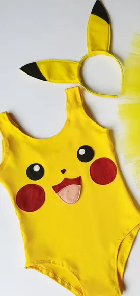 Collant + Tiara Pikachu 10 a 14 Anos