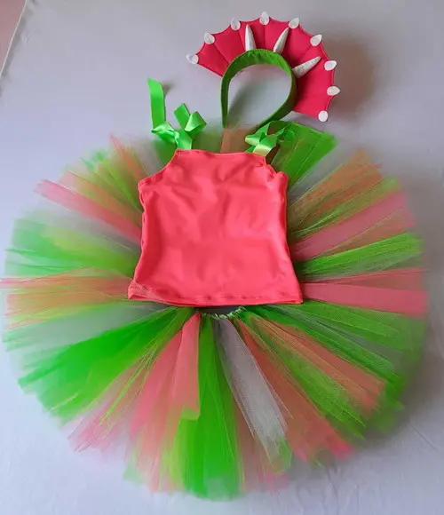 Fantasia Tutu Dinossauro Menina