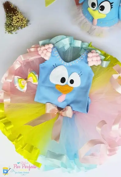 Fantasia Tutu Galinha Pintadinha