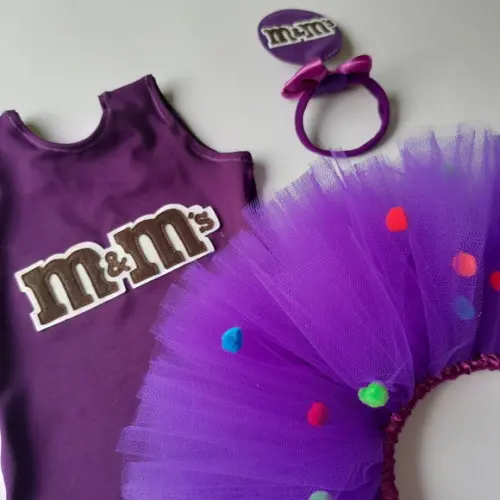 Fantasia Tutu M&ms Roxo