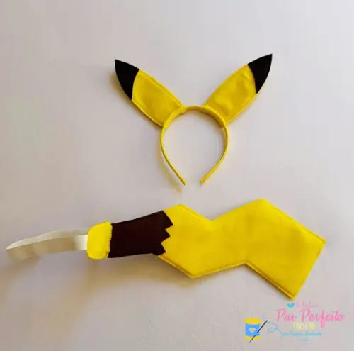 Fantasia Tutu Pikachu com Cauda