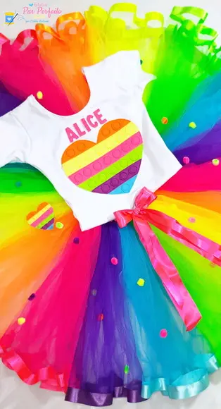 Fantasia Tutu Pop It luxo