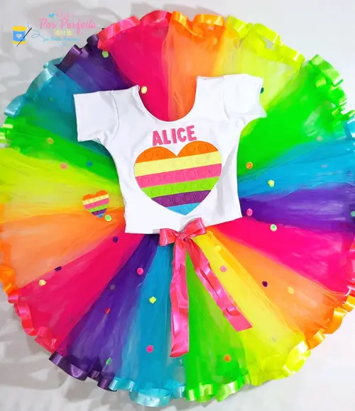 Fantasia Tutu Pop It luxo
