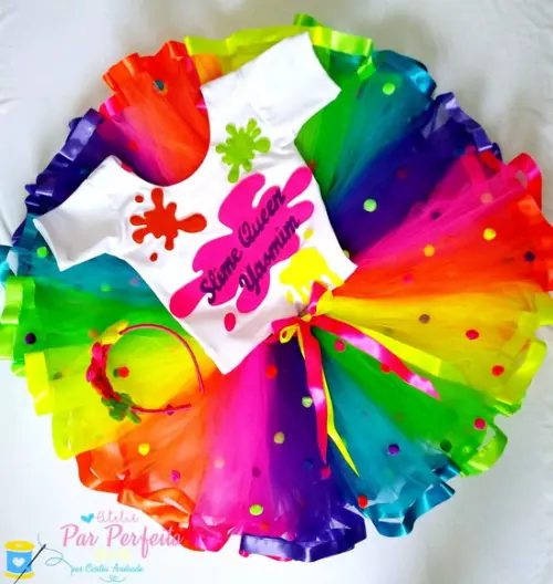 Fantasia tutu slime luxo