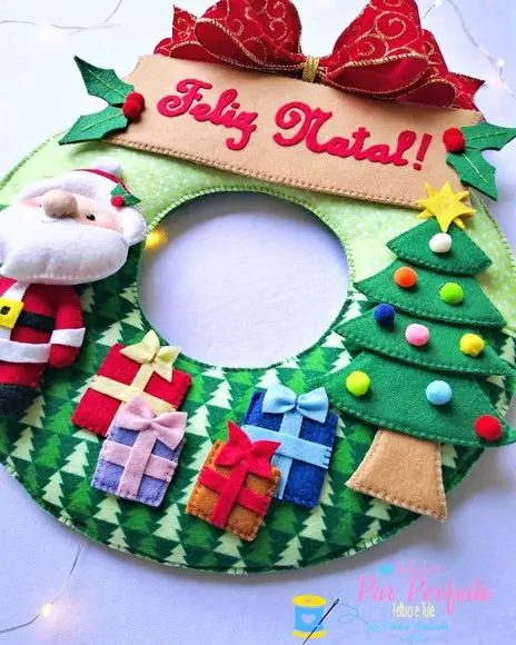 Guirlanda natalina Papai Noel