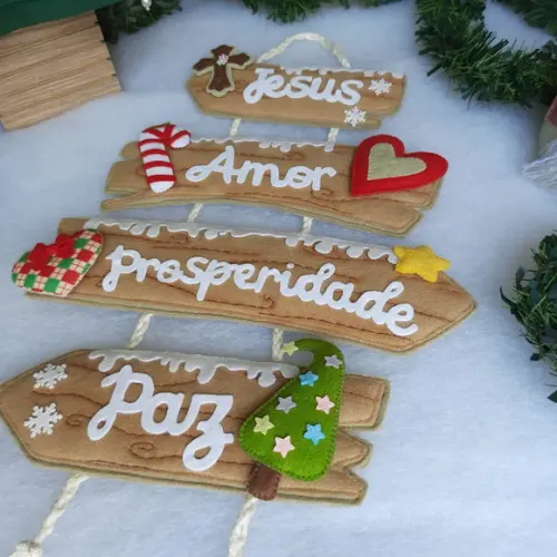 Placa Decorativa Natal