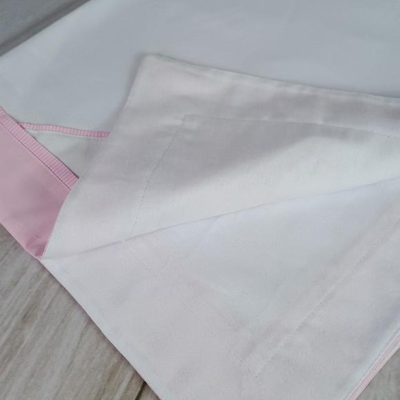 Cueiro Flanela com Nome Floral Rosa Bebê Personalizado