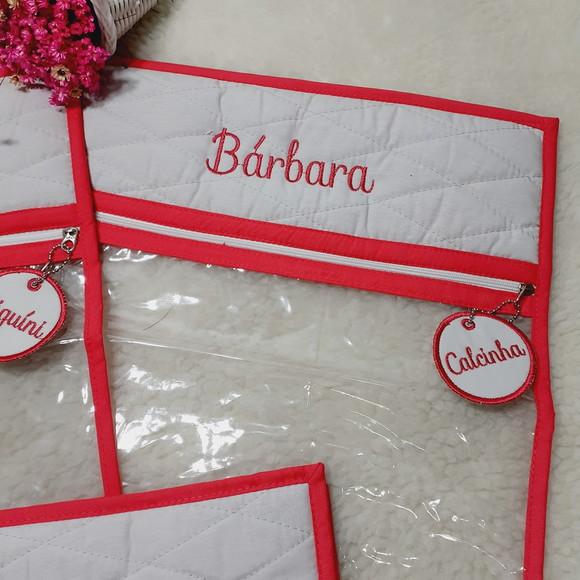 Kit 3 Saquinhos Personalizados Roupa Biquini Calcinha Meias