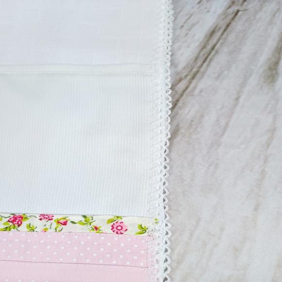 Kit Enxoval Fraldas Princesinha Floral Personalizado Bordada