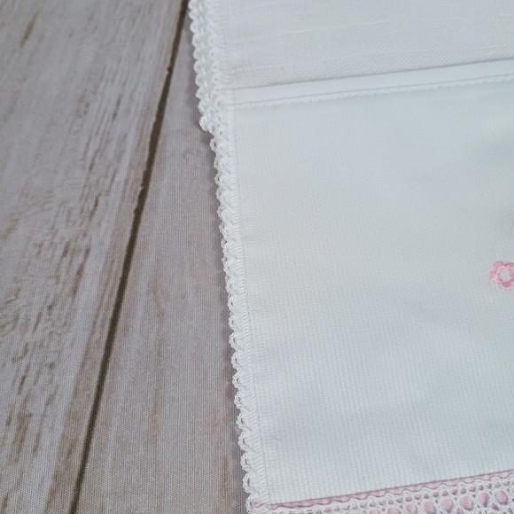 Kit Fraldas Personalizadas Bordado Floral Princesa Delicada
