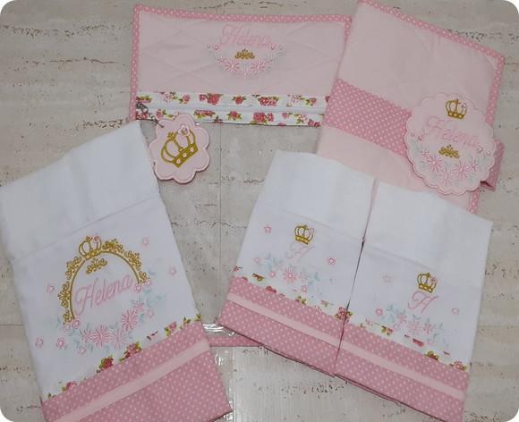 Kit Maternidade Fralda, Saquinho de Roupa e Porta Fraldas
