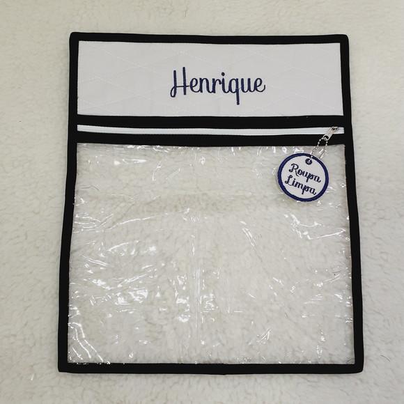 Saquinho Impermeável Personalizado para Mala Maternidade
