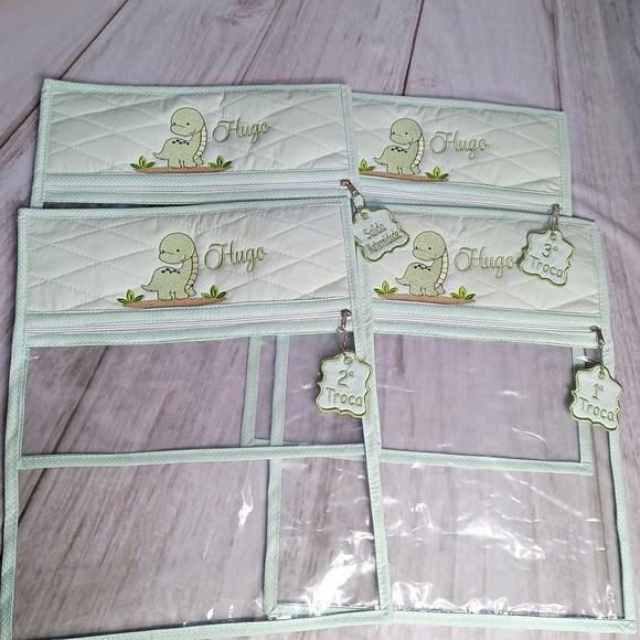 Saquinho Organizador Personalizado para Maternidade 4 Unid.