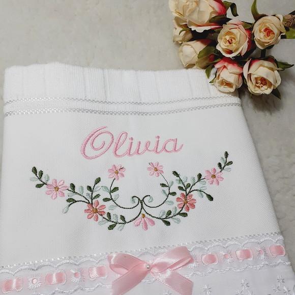 Toalha de Lavabo Personalizada Presente Dia das Mães