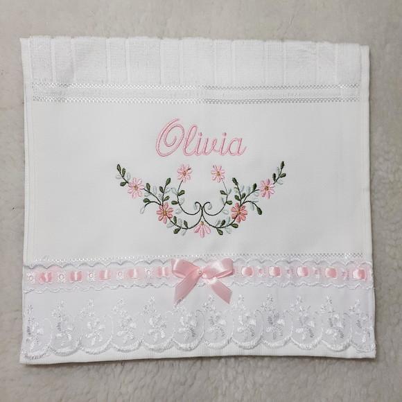 Toalha de Lavabo Personalizada Presente Dia das Mães