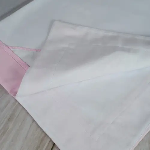 Cueiro Flanela com Nome Floral Rosa Bebê Personalizado