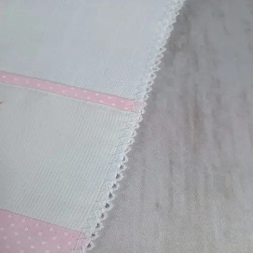 Fralda Multiuso Bordada Personalizada Rosa Floral