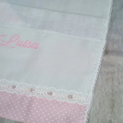 Kit 2 Fraldas de Boca Fralda Personalizada Chuvinha de Amor