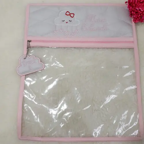 Kit 3 Saquinhos Organizadores Roupa Troca Maternidade Nuvem