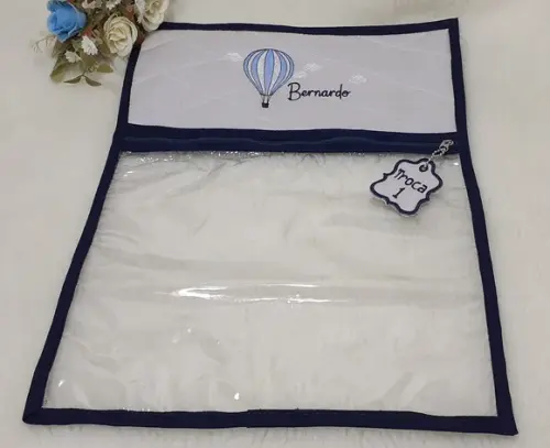 Kit 3 Saquinhos Organizadores Roupa Troca Maternidade Balão