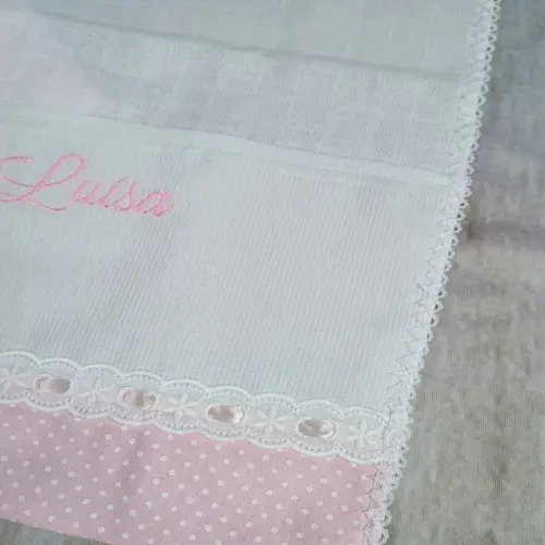 Kit Fralda Personalizada Chuvinha de Amor com Nome Bordado