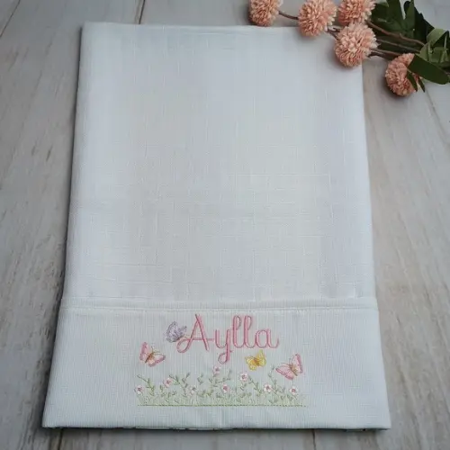 Kit Fraldas Personalizadas Jardim Delicado com Borboletas
